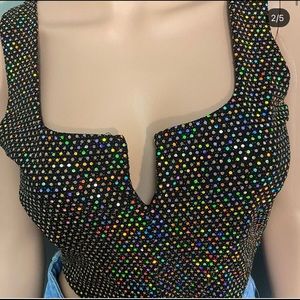 Glitter Crop top